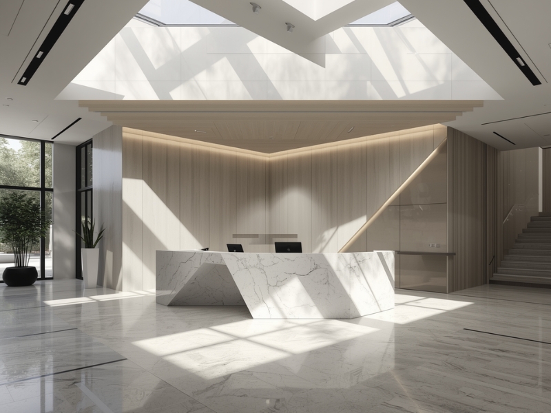 Monolithic Corporate Reception Design